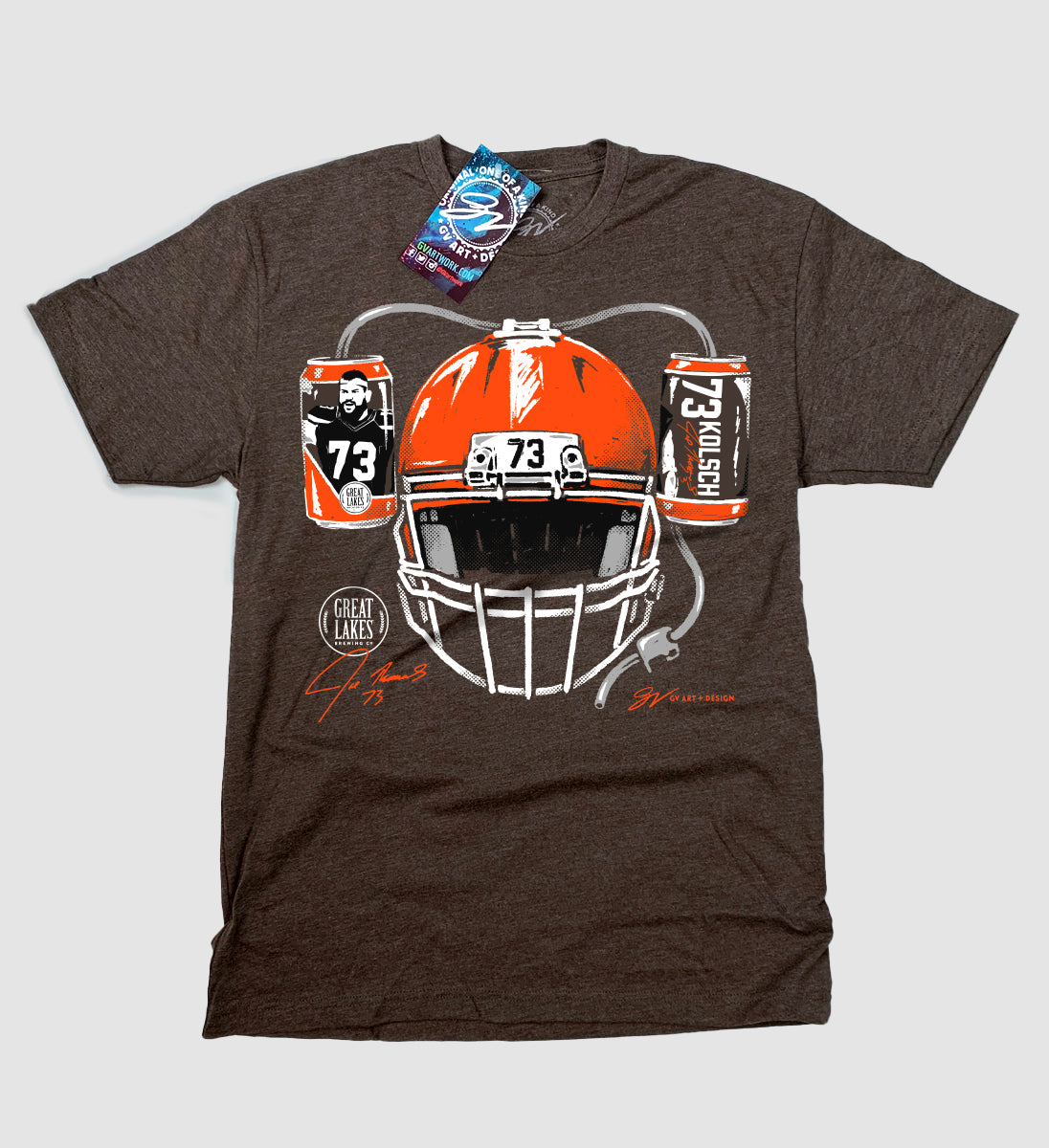 GLBC x Joe Thomas 73 Kolsch Helmet T shirt