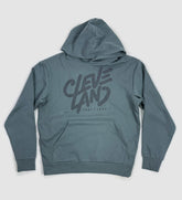 Cleveland Marker Blue Hooded Sweatshirt