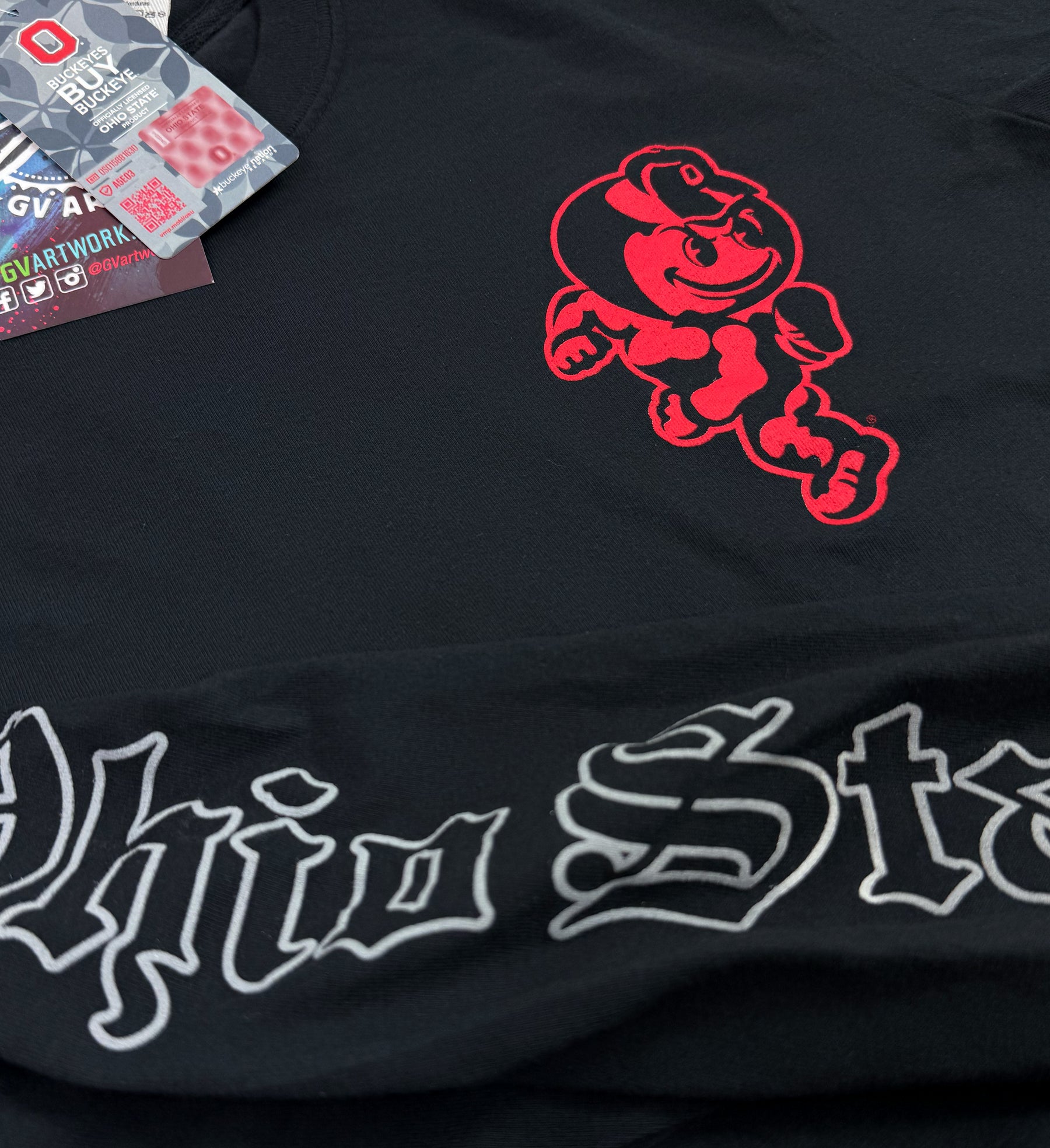 Ohio State Old English Outline Long Sleeve