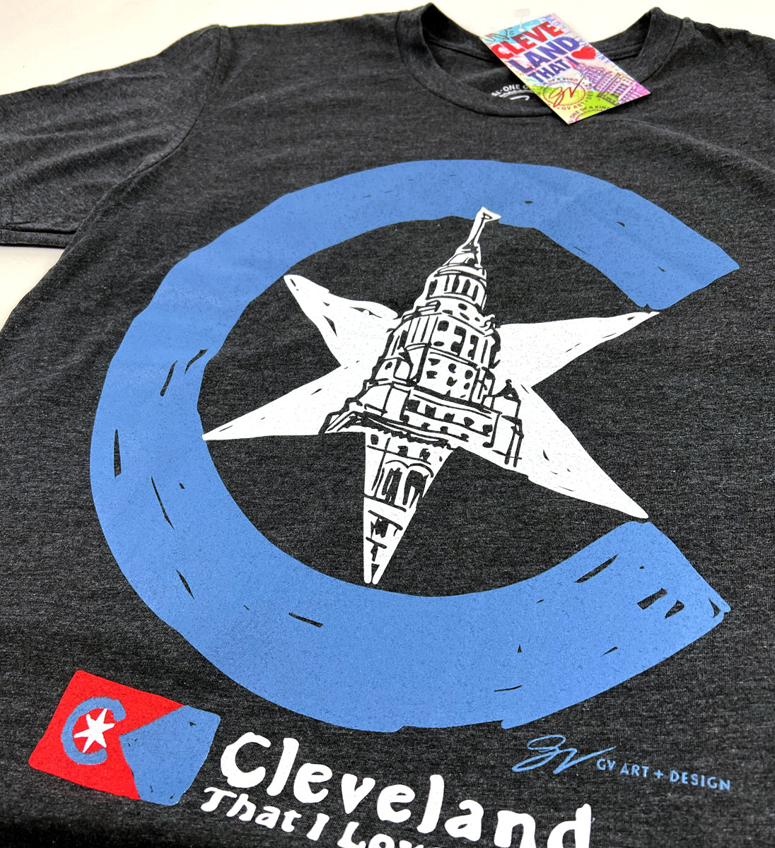 Cleveland C Flag T Shirt