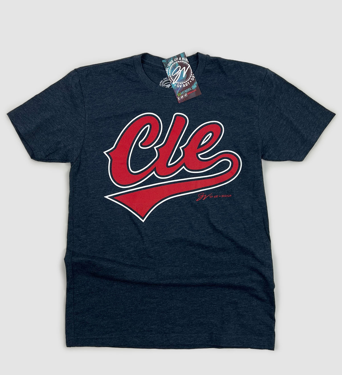 CLE Script Baseball T shirt