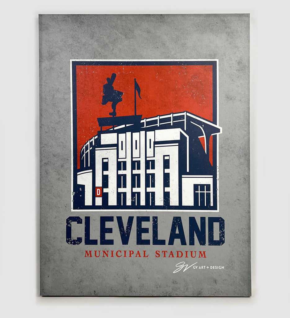 Municipal Stadium Canvas Artwork