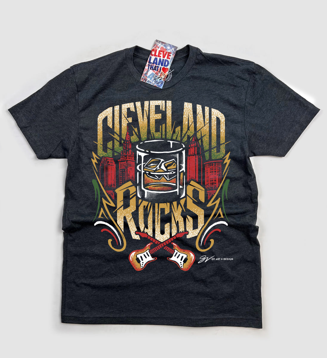 Cleveland Rocks Whiskey T shirt