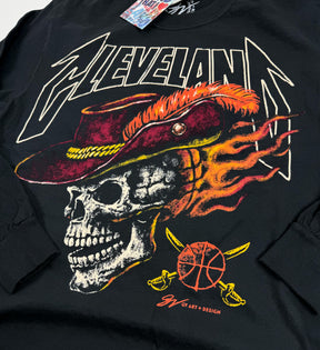 Basketball Skull Flames Long Sleeve