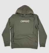 Cleveland Script Marker Green Performance Hooded Sweatshirt