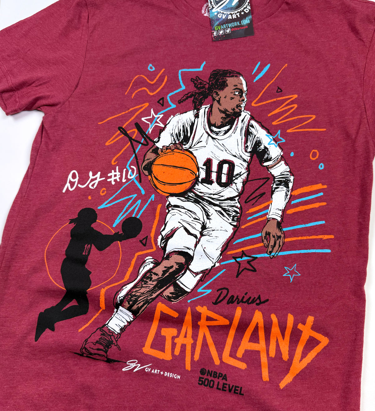 Darius Garland Sketch T Shirt