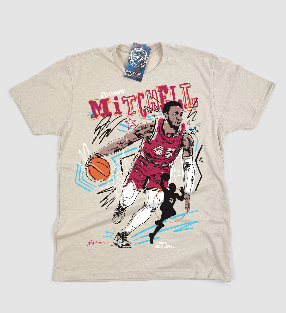 Donovan Mitchell Sketch T Shirt