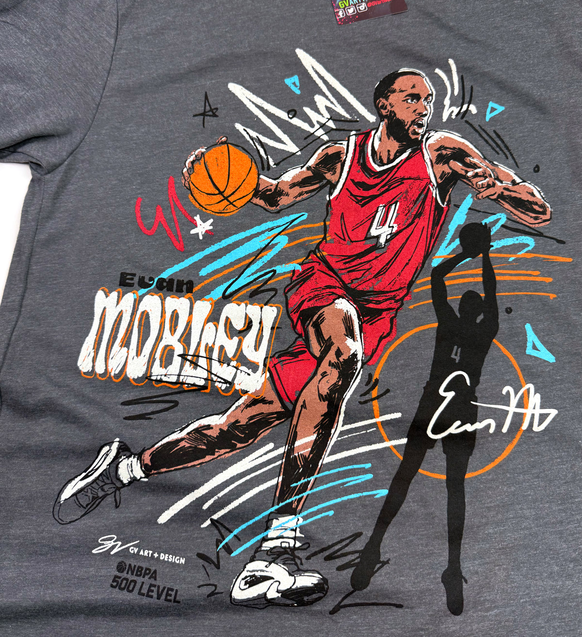 Evan Mobley Sketch T Shirt