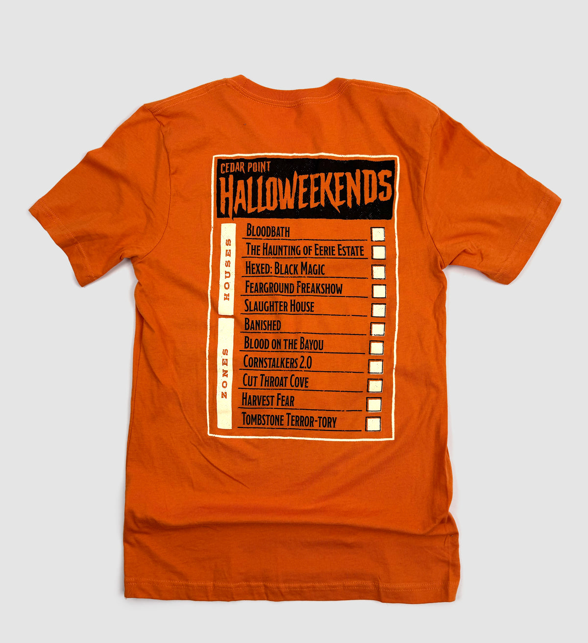 Cedar Point Halloweekends Pumpkin T shirt