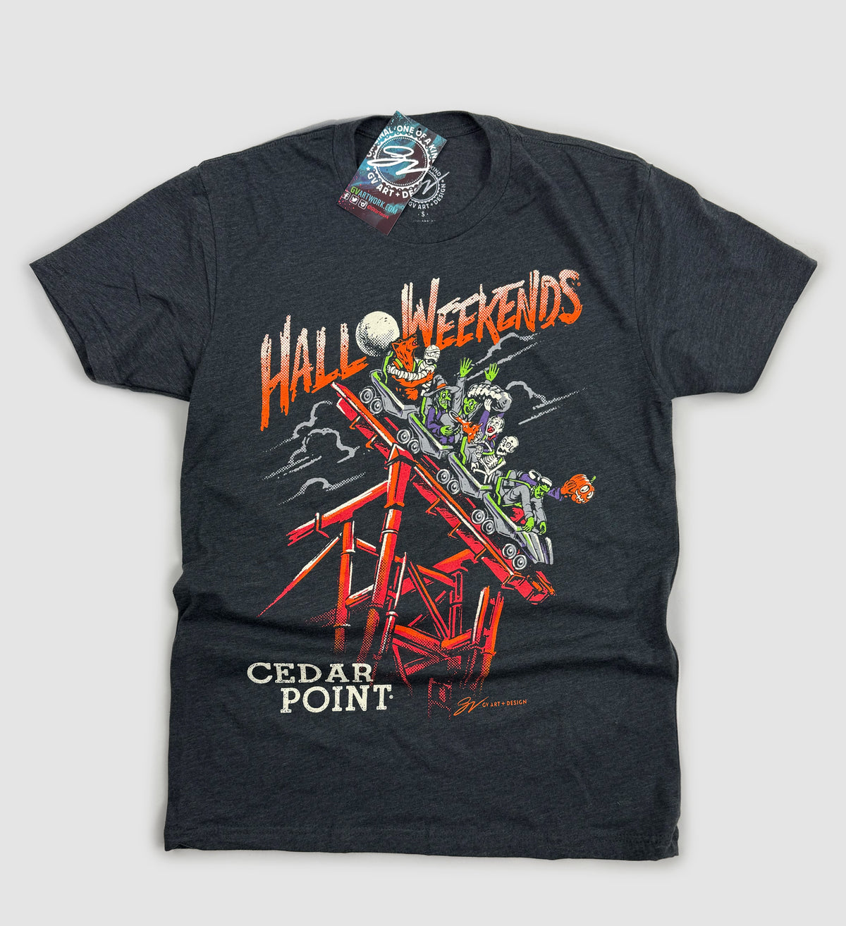 Cedar Point Sirens Halloweekends Coaster T shirt