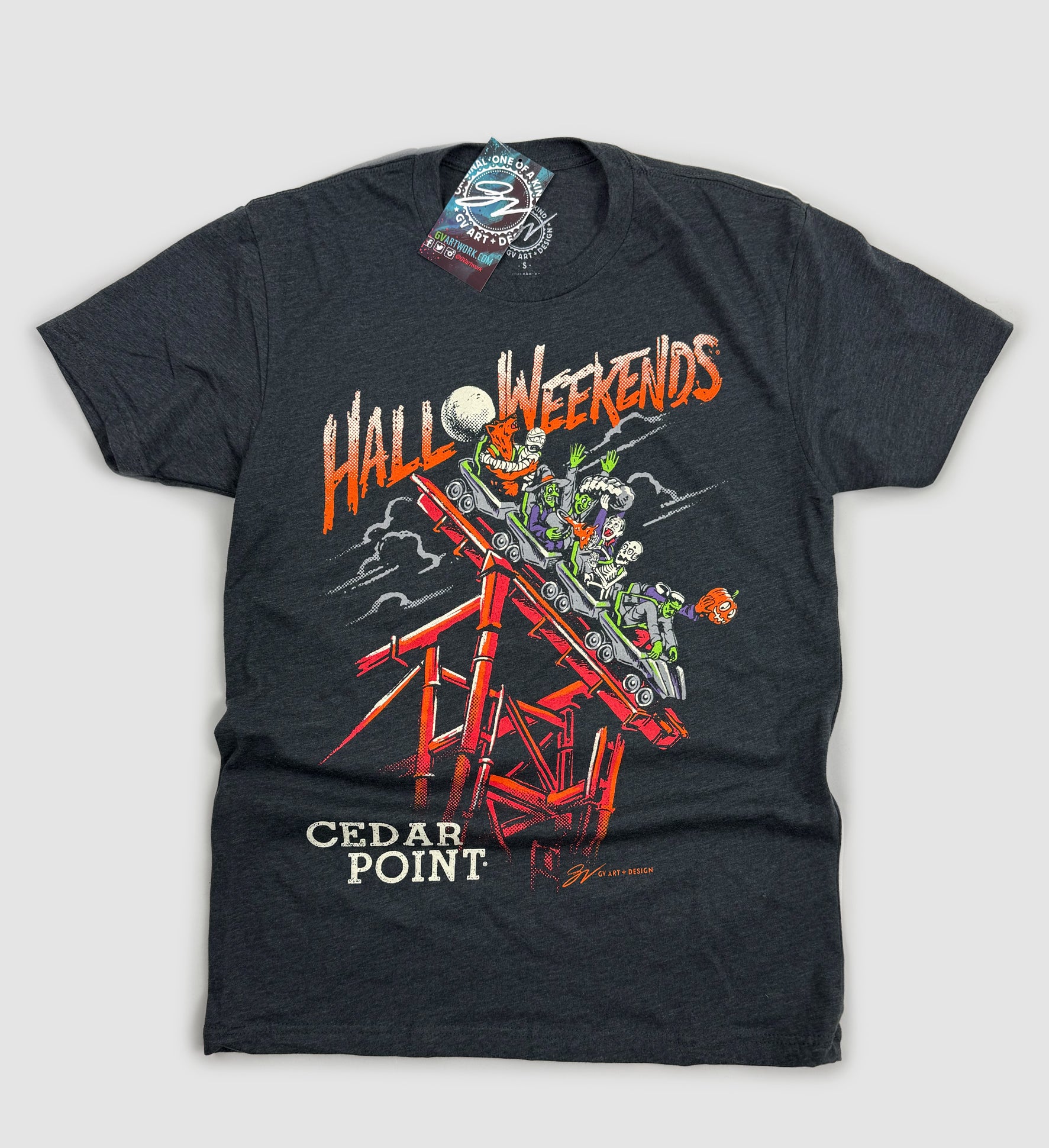 Cedar Point Sirens Halloweekends Coaster T shirt