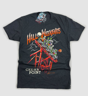 Cedar Point Sirens Halloweekends Coaster T shirt