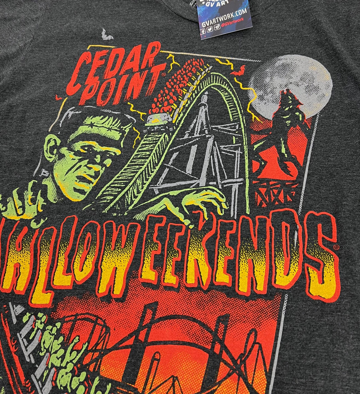 Cedar Point Thrills & Chills T shirt