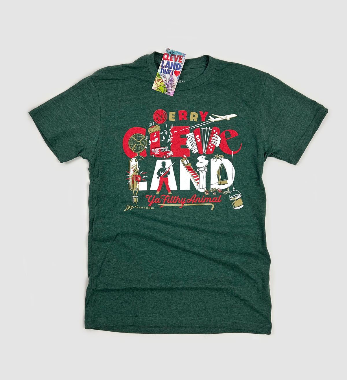Kids Merry Cleveland Ya Filthy Animal T shirt