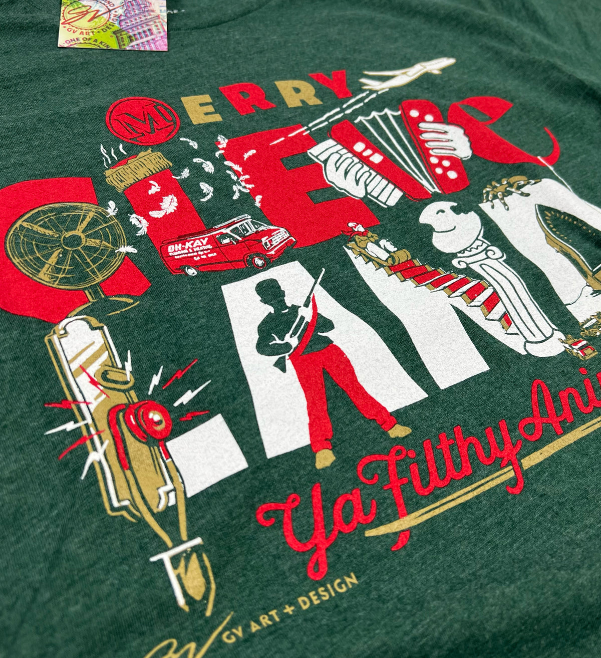 Merry Cleveland Ya Filthy Animal T shirt