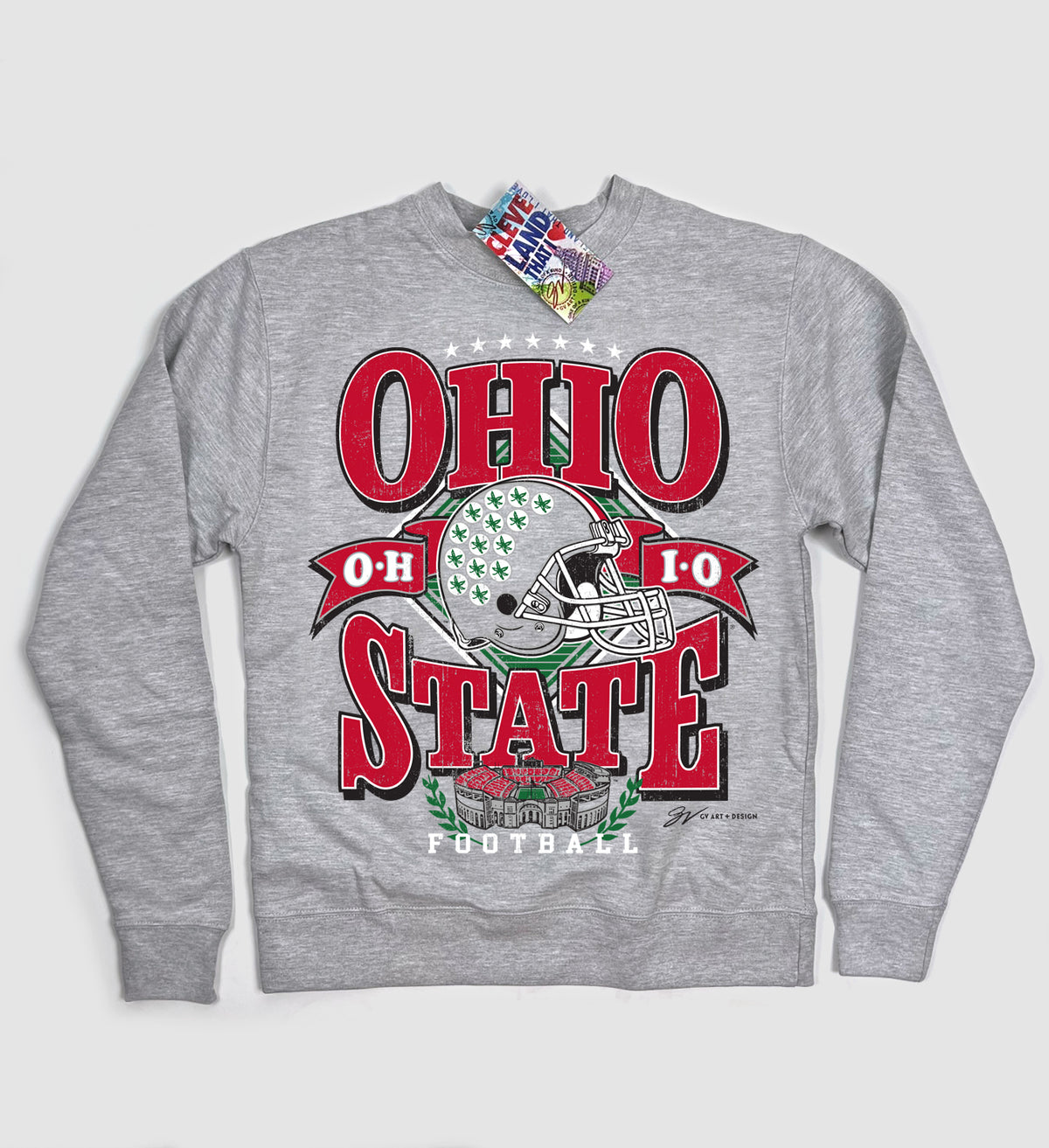 OSU Vintage Grey Crewneck