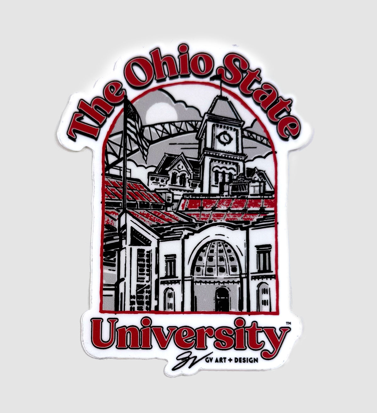 The Ohio State University Artwork Sticker