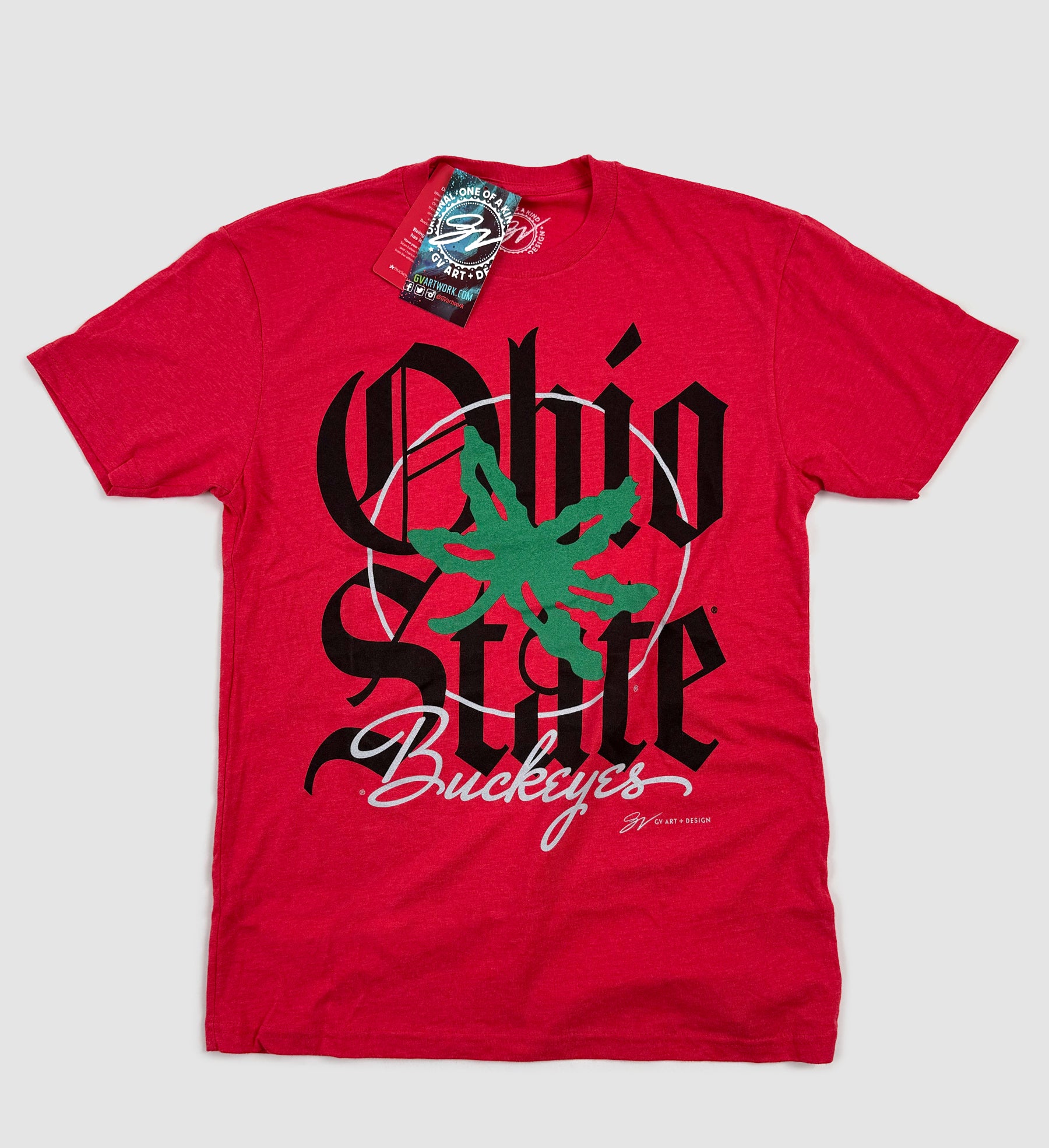 Ohio State Old English Front Red T Shirt