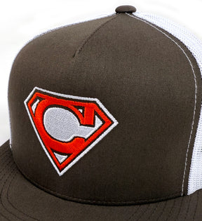 Super C Brown Mesh Snap Back