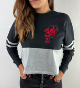 Womens OSU Old English Cropped Long Sleeve