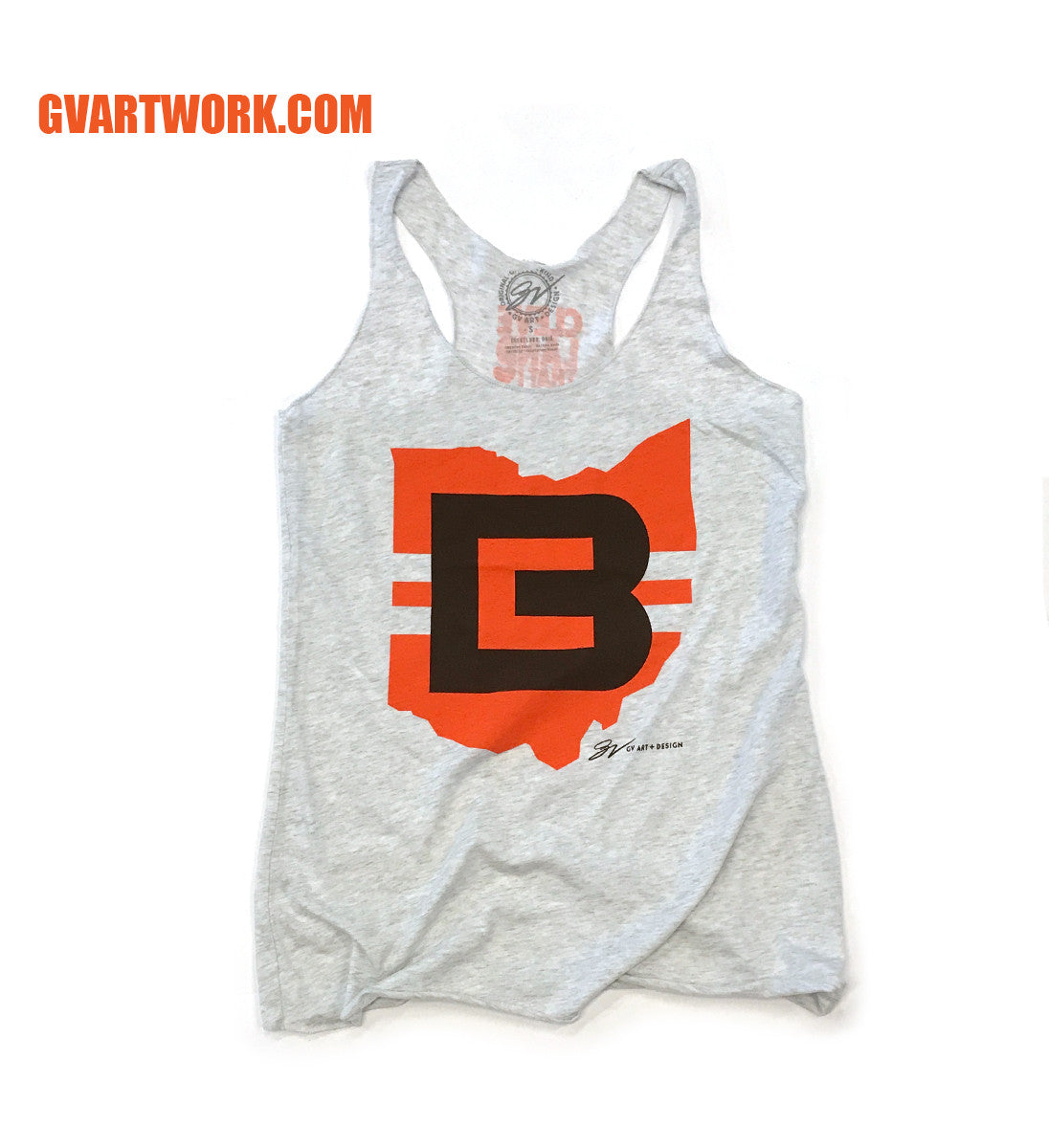 Women's Cleveland Football CB Racerback Tank