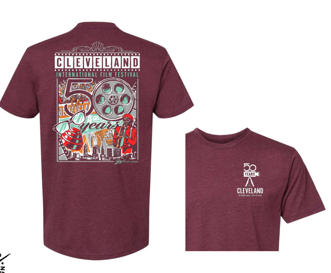 CIFF 50 Years Maroon T Shirt
