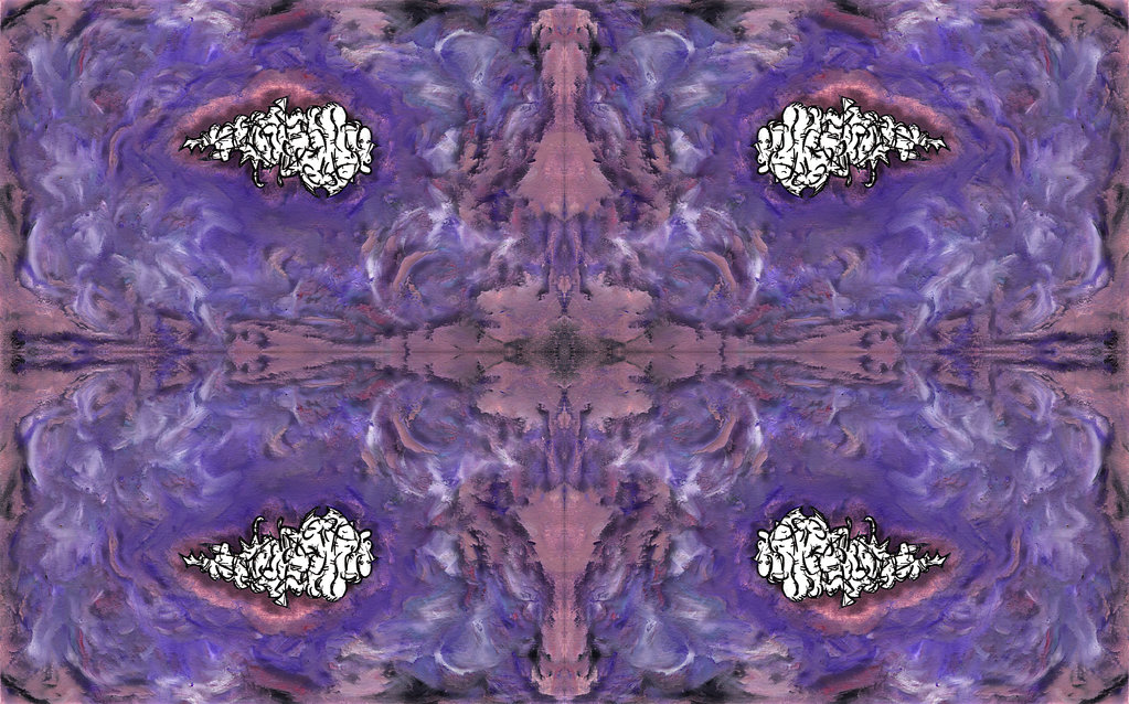 purple color abstract mixed media art digital graphic pattern